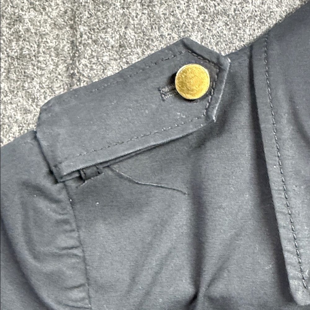 Tory Burch Black Coat with Gold Accents - Picture 3 of 10